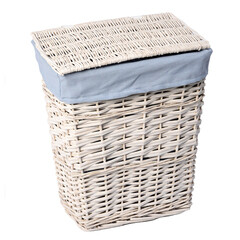 Изображение товара Корзина для белья WasserKraft Lippe 360х240х420 мм 34,6 л белая (WB-450-S)