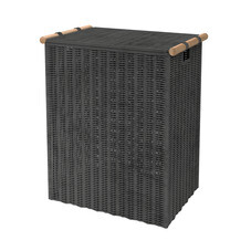 Корзина для белья WasserKraft Gollach 420х300х520 мм 65,5 л черная (WB-330-L)