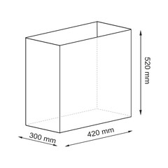 Корзина для белья WasserKraft Gollach 420х300х520 мм 65,5 л черная (WB-330-L) - фото 2