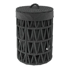 Корзина для белья WasserKraft Mosel 460х460х610 мм 129,1 л черная (WB-460-L)