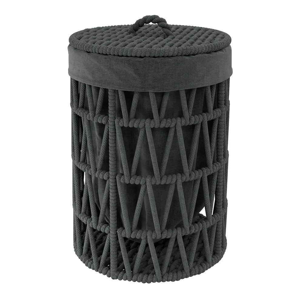 

Корзина для белья WasserKraft Mosel 460х460х610 мм 129,1 л черная (WB-460-L), Черный