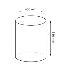 Корзина для белья WasserKraft Mosel 460х460х610 мм 129,1 л черная (WB-460-L) - фото 2