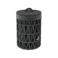 Корзина для белья WasserKraft Mosel 360х360х550 мм 71,3 л черная (WB-460-S)
