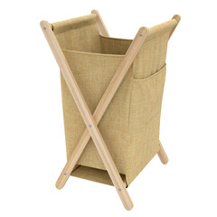 Изображение товара Корзина для белья WasserKraft Nau 420х410х650 мм 112 л складная бежевая (WB-771-L)