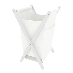 Корзина для белья WasserKraft Nau 420х410х650 мм 112 л складная белая (WB-773-L) - фото 1