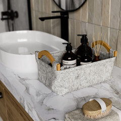 Корзина WasserKraft Aula 375х130х255 мм 12,4 л серая (WB-110-L) - фото 3