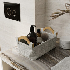 Корзина WasserKraft Aula 275х105х170 мм 4,9 л серая (WB-110-S) - фото 3