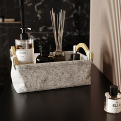 Корзина WasserKraft Aula 330х115х225 мм 8,5 л серая (WB-110-M) - фото 3