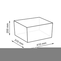 Корзина WasserKraft Weida 410х310х200 мм 25,4 л бежевая (WB-310-L) - фото 2