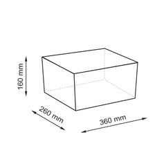 Корзина WasserKraft Abens 360х260х160 мм 15 л коричневая (WB-220-M) - фото 2