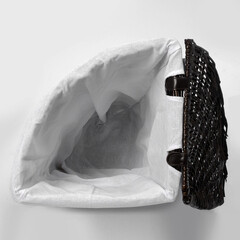 Корзина для белья WasserKraft Salm 410х410х590 мм 68,7 л коричневая (WB-270-L) - фото 4