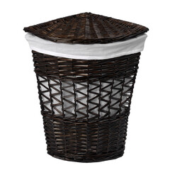 Изображение товара Корзина для белья WasserKraft Salm 410х410х590 мм 68,7 л коричневая (WB-270-L)