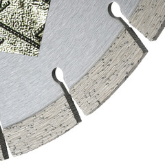 Диск алмазный по бетону Kronger Hard Бетон Laser 600x25,4x5 мм сегментный мокрый/сухой рез (B200600H) - фото 2