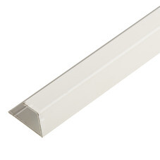 L-профиль алюминиевый 3 м 1 мм белый RAL 9010