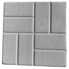 Плитка тротуарная 8 кирпичей 400х400х50 мм серая