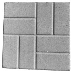 Изображение товара Плитка тротуарная 8 кирпичей 400х400х50 мм серая бетонная