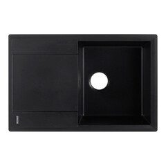 Мойка для кухни Florentina Консул 76х50х20 см врезная с крылом с сифоном кварц антрацит - фото 6