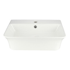 Раковина Corsa Deco WX200 49 см накладная с полочкой белая (ABWX2-49R) - фото 5