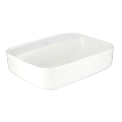 Раковина Corsa Deco WX200 50 см накладная с полочкой белая (ABWX2-50R) - фото 1