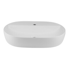 Раковина Corsa Deco WX300 60 см накладная с полочкой белая (ABWX2-60O) - фото 5