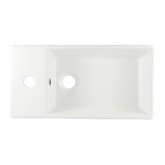 Раковина Corsa Deco WX200 47 см накладная с полочкой белая (ABWX3-47R) - фото 4