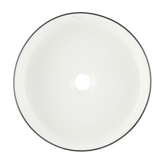 Раковина Corsa Deco FX100 36 см накладная черная/белая матовая (ABFX36BW) - фото 4