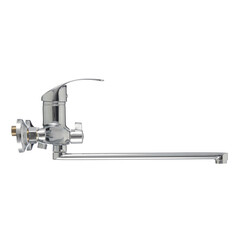 Смеситель для ванны Corsa Deco Wave L хром однорычажный с длинным изливом с лейкой (1010686) - фото 4