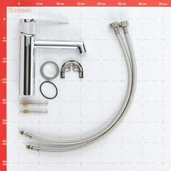 Смеситель для раковины Corsa Deco EX однорычажный хром (FBEX) - фото 9