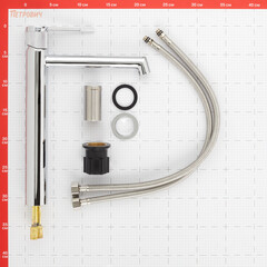 Смеситель для раковины высокий Corsa Deco EX однорычажный хром (FBEXL) - фото 10