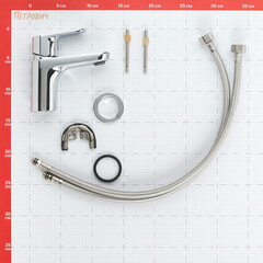 Смеситель для раковины Corsa Deco CX однорычажный хром (FBCX) - фото 7