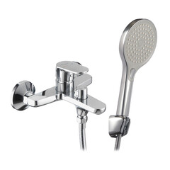 Смеситель для ванны Corsa Deco CX хром однорычажный с коротким изливом с лейкой (FBTCX1) - фото 10