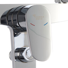 Смеситель для ванны Corsa Deco CX хром однорычажный с коротким изливом с лейкой (FBTCX1) - фото 14