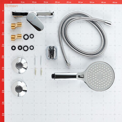 Смеситель для душа без излива Corsa Deco CX хром с лейкой однорычажный (FSHCX) - фото 9