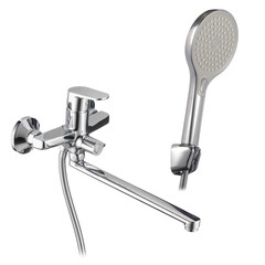 Смеситель для ванны Corsa Deco CX хром однорычажный с длинным изливом с лейкой (FBTCX3) - фото 10