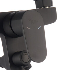 Смеситель для ванны Corsa Deco CX черный матовый однорычажный с коротким изливом с лейкой (FBTCX1B) - фото 14