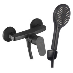 Смеситель для душа без излива Corsa Deco CX черный матовый с лейкой однорычажный (FSHCXB) - фото 8