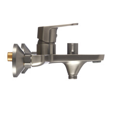 Смеситель для ванны Corsa Deco CX графит однорычажный с коротким изливом с лейкой (FBTCX1MG) - фото 18