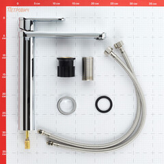 Смеситель для раковины высокий Corsa Deco FX однорычажный хром (FBFXL) - фото 9