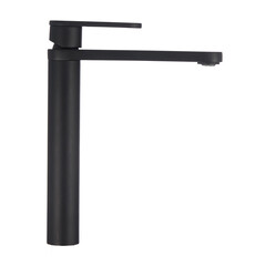 Смеситель для раковины высокий Corsa Deco FX однорычажный черный (FBFXLB) - фото 14