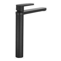 Смеситель для раковины высокий Corsa Deco FX однорычажный черный (FBFXLB) - фото 13