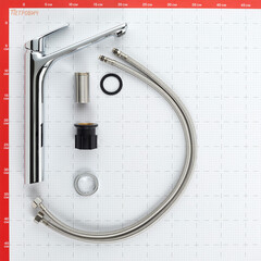 Смеситель для раковины высокий Corsa Deco KX однорычажный хром (FBKXL) - фото 10