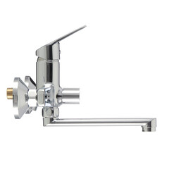 Смеситель для ванны Corsa Deco KX хром однорычажный со средним изливом с лейкой (FBTKX2) - фото 17