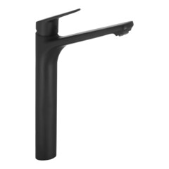 Смеситель для раковины высокий Corsa Deco KX однорычажный черный (FBKXLB) - фото 7