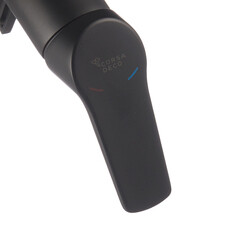 Смеситель для ванны Corsa Deco KX черный матовый однорычажный с длинным изливом с лейкой (FBTKX3B) - фото 13