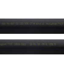 Труба ПНД ПЭ-100 для систем водоснабжения d40 SDR17 (100 м) - фото 2