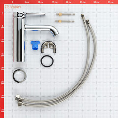 Смеситель для раковины Corsa Deco VX однорычажный хром (FBVX) - фото 8