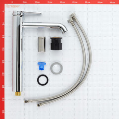 Смеситель для раковины высокий Corsa Deco VX однорычажный хром (FBVXL) - фото 10