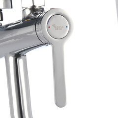 Смеситель для ванны Corsa Deco VX хром однорычажный с коротким изливом с лейкой (FBTVX1) - фото 14