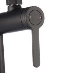 Смеситель для ванны Corsa Deco VX черный матовый однорычажный с коротким изливом с лейкой (FBTVX1B) - фото 15