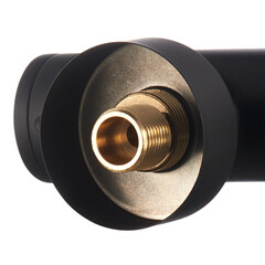 Смеситель для ванны Corsa Deco VX черный матовый однорычажный с коротким изливом с лейкой (FBTVX1B) - фото 13